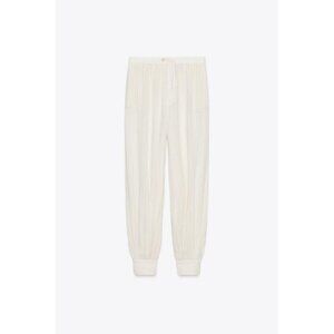 ZARA ZW COLLECTION STRIPED CUFFED TROUSERS